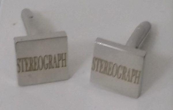 Stereograph Squared Cuff Links